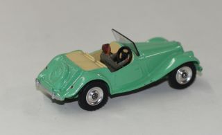 Dinky Toys 102 MG Midget Sports Car Green RARE Spun Wheels Vnmint