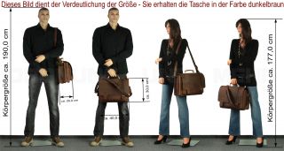 Ruitertassen Aktentasche Leder braun Lehrertasche Schultasche Tasche