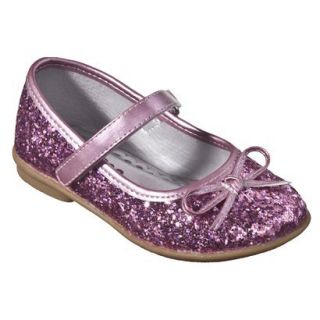 Toddler Girls Cherokee Jaray Glitter Ballet Shoes   Pink 7