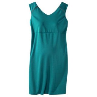 Liz Lange for Target Maternity Sleeveless Shoulder Zipper Dress   Monterey Blue