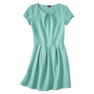 Merona Womens Textured Cap Sleeve Shift Dress   Sunglow Green   XL
