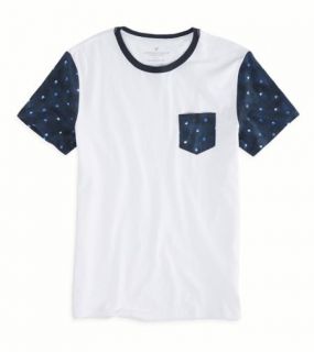 White AEO Factory Stars T Shirt, Mens M