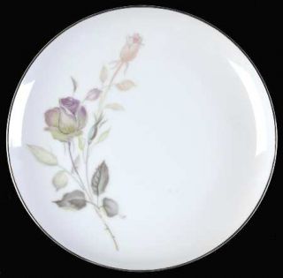 Sango Lori Bread & Butter Plate, Fine China Dinnerware   Lavender&Tan Roses On S
