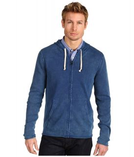 Michael Kors Collection Indigo Full Zip Hoodie Mens Sweatshirt (Blue)