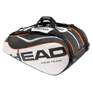 Head Tour Team Monstercombi Tennis Bag Black and White
