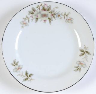 Norleans Shenandoah Bread & Butter Plate, Fine China Dinnerware   Dogwoods On Ri