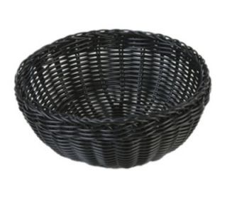 Carlisle 9 Round Woven Basket   Polypropylene, Black