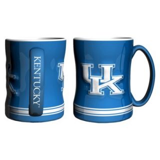 Boelter Brands NCAA 2 Pack Kentucky Wildcats Sculpted Relief Style Coffee Mug  