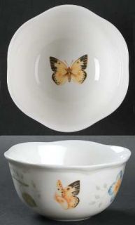 Lenox China Butterfly Meadow Dessert Bowl, Fine China Dinnerware   Multicolor Bu