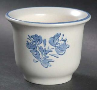 Pfaltzgraff Yorktowne (Usa) Herb Pot, Fine China Dinnerware   Blue Floral,Smooth
