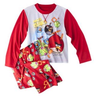 Angry Birds Boys 2 Piece Long Sleeve Pajama Set   Red S