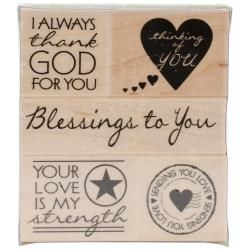 Hero Arts Mounted Rubber Stamps : Blessing To You