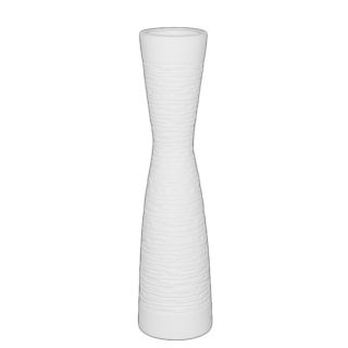 Urban Trend Ceramic White Vase (WhiteDecorative/Functional: Decorative purposes onlyHolds water: NoDimensions: 30 inches high x 7.5 inches in diameter CeramicColor: WhiteDecorative/Functional: Decorative purposes onlyHolds water: NoDimensions: 30 inches h
