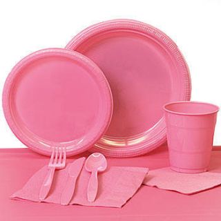 Candy Pink Plastic Party Pack