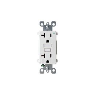Leviton 7899W GFCI Outlet Decora Plus with Wall Plate, 20A White