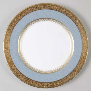 Mikasa Palatial Sky Bread & Butter Plate, Fine China Dinnerware   Bone, Blue Ban