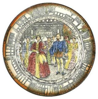 Royal Doulton Old Moreton Hall Salad Plate, Fine China Dinnerware   Various Scen