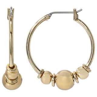 Lonna & Lilly Hoop Earring with Beads   Gold
