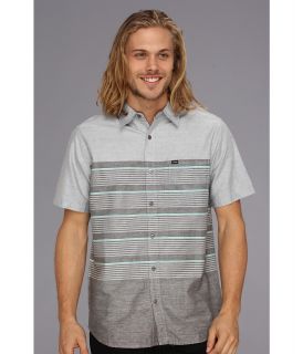 Hurley S/S Wells Woven Regular Fit Shirt Mens Short Sleeve Button Up (Gray)