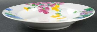 Christopher Stuart Floral Gallery Large Rim Soup Bowl, Fine China Dinnerware   P