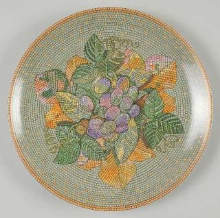 Sasaki China Ravenna Accent Salad Plate, Fine China Dinnerware   Green&Orange Bl