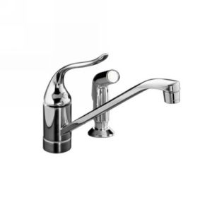 Kohler K 15176 F BN Coralais Single Handle Kitchen Faucet with Sidespray