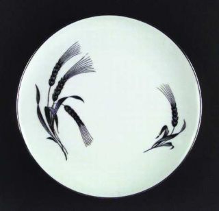 Royal Tettau Platinum Wheat Dinner Plate, Fine China Dinnerware   White Backgrou