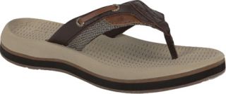 Childrens Sperry Top Sider Bluefish Thong   Chocolate Leather/Mesh Casual Shoes