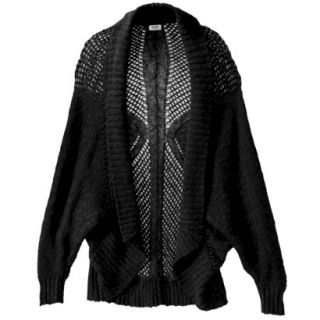 Mossimo Supply Co. Juniors Plus Size Open Sweater   Black 1