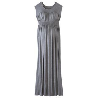 Liz Lange for Target Maternity Sleeveless Smocked Maxi Dress   Gray L