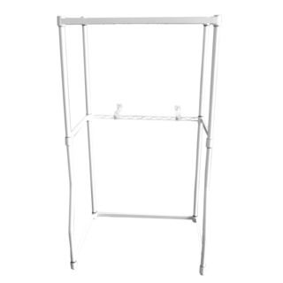 Equator White Metal Dryer Rack (MetalFinish: WhiteBox dimensions: 4.25 inches high x 28.5 inches wide x 21.5 inches deepDimensions: 52 inches high x 28.5 inches wide x 21.5 inches deepModel: DRK 3080Assembly Required)