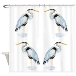 CafePress Watercolor Great Blue Heron Bird Shower Curtain Free Shipping! Use code FREECART at Checkout!