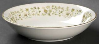 Royal Doulton Westfield Coupe Cereal Bowl, Fine China Dinnerware   Small Green&Y
