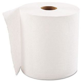 GEN PAK CORP. Hardwound Roll Towels, 1 ply, White, 8in X 800ft
