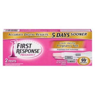 FIRST RESPONSE Gold Digital Pregnancy Test   2 Count
