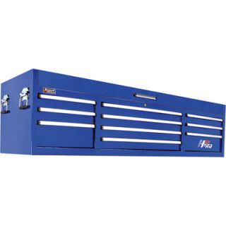 Homak H2PRO 72in., 10 Drawer Top Tool Chest   71 3/4in.W x 21 3/4in.D x 20