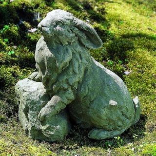 Campania International Rabbit on a Rock Garden Statue   A 259 EM