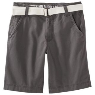 Mossimo Supply Co. Mens Belted Flat Front Shorts   Hot Coffee 34