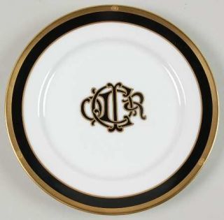 Christian Dior Dior Monogram Black Bread & Butter Plate, Fine China Dinnerware  