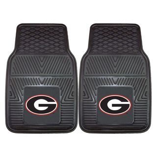 Fanmats Georgia 2 piece Vinyl Car Mats (100 percent vinylDimensions: 27 inches high x 18 inches wideType of car: Universal)