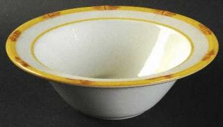 Metlox   Poppytrail   Vernon Rattan Rim Cereal Bowl, Fine China Dinnerware   Emb