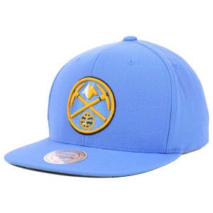 Denver Nuggets Mitchell and Ness NBA Solid Snapback