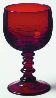 Cambridge Tally Ho Ruby (Stem #1402) Claret Wine   Stem #1402, Red