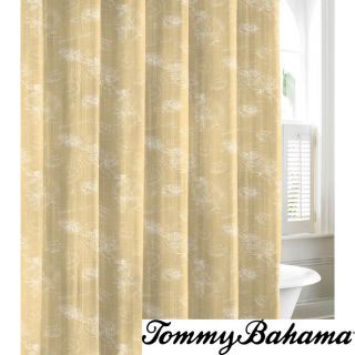 Tommy Bahama Paradise Postcard Cotton Shower Curtain (BeigeMaterials: 100 percent cottonDimensions: 72 inches wide x 72 inches longCare instructions: Machine washableThe digital images we display have the most accurate color possible. However, due to diff