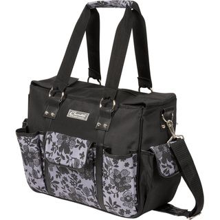The Bumble Collection Kelly Commuter Diaper Bag In Lace Floral