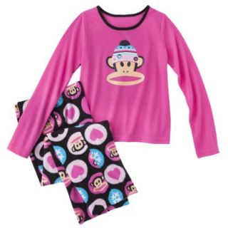 Paul Frank for Target Girls 2 Piece Long Sleeve Pajama Set   Pink S