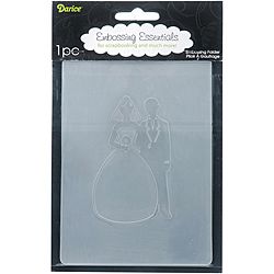 Darice Bride And Groom Embossing Folder (ClearMaterials: PlasticPackage includes one (1) embossing folder Add texture and style to your paper and cardstock projects Folders fit most embossing machines (sold separately) Dimensions: 5.75 inches x 4.25 inche