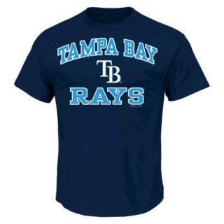MLB Mens Tampa Bay Rays T Shirt   Navy (XXL)