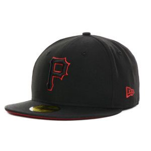 Pittsburgh Pirates New Era MLB Black on Color 59FIFTY Cap