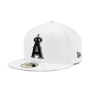 Los Angeles Angels of Anaheim New Era MLB White And Black 59FIFTY Cap